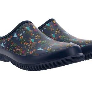Western Chief Floral Mules - Black and Multicolor